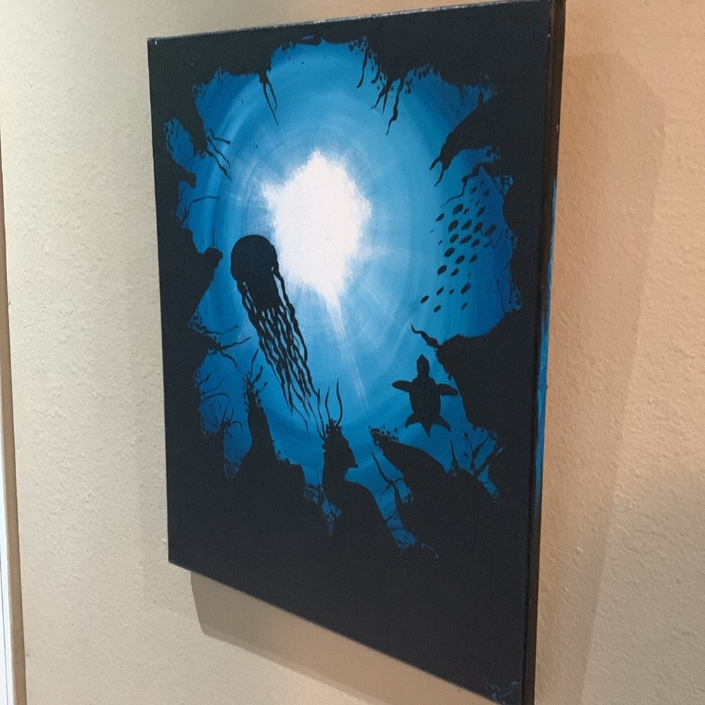 My Acrylic Paintings on Canvas Under the Sea
All canvases are 20 x 16in - Picture 3 of 10